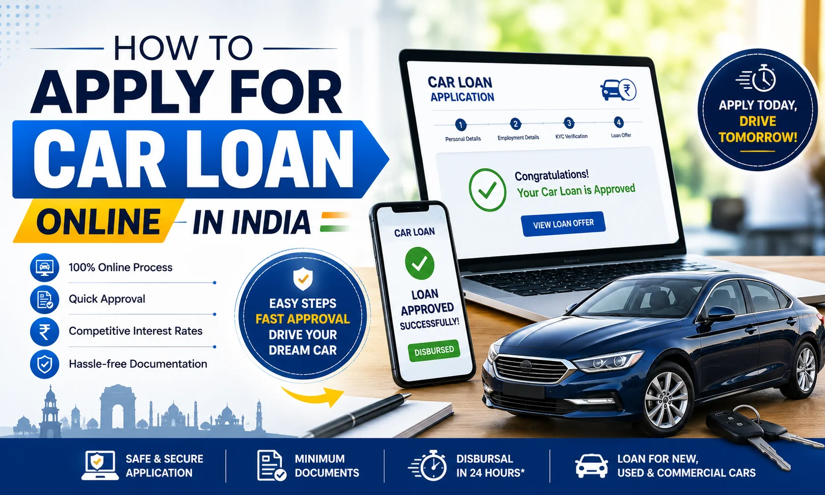 How to Apply for Car Loan Online in India
